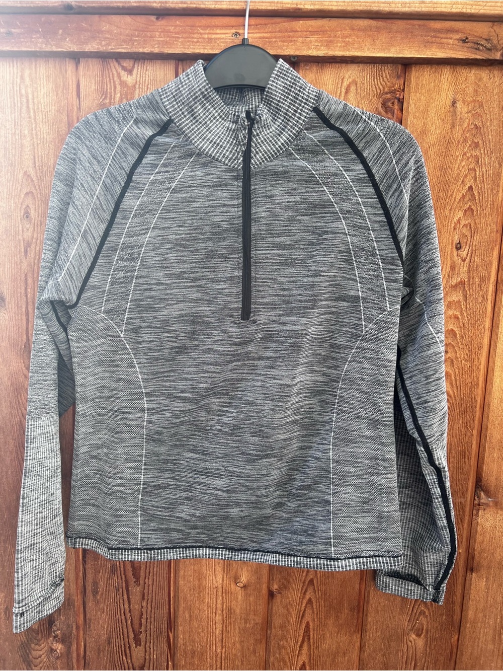 Saucony Women's Space-Dye 1/4 Zip Long Sleeve Pullover Activewear Top Size M